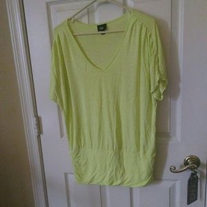 New Target Bright yellow green Mossimo shirt M